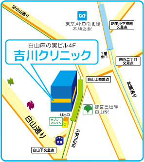 吉川クリニックの地図